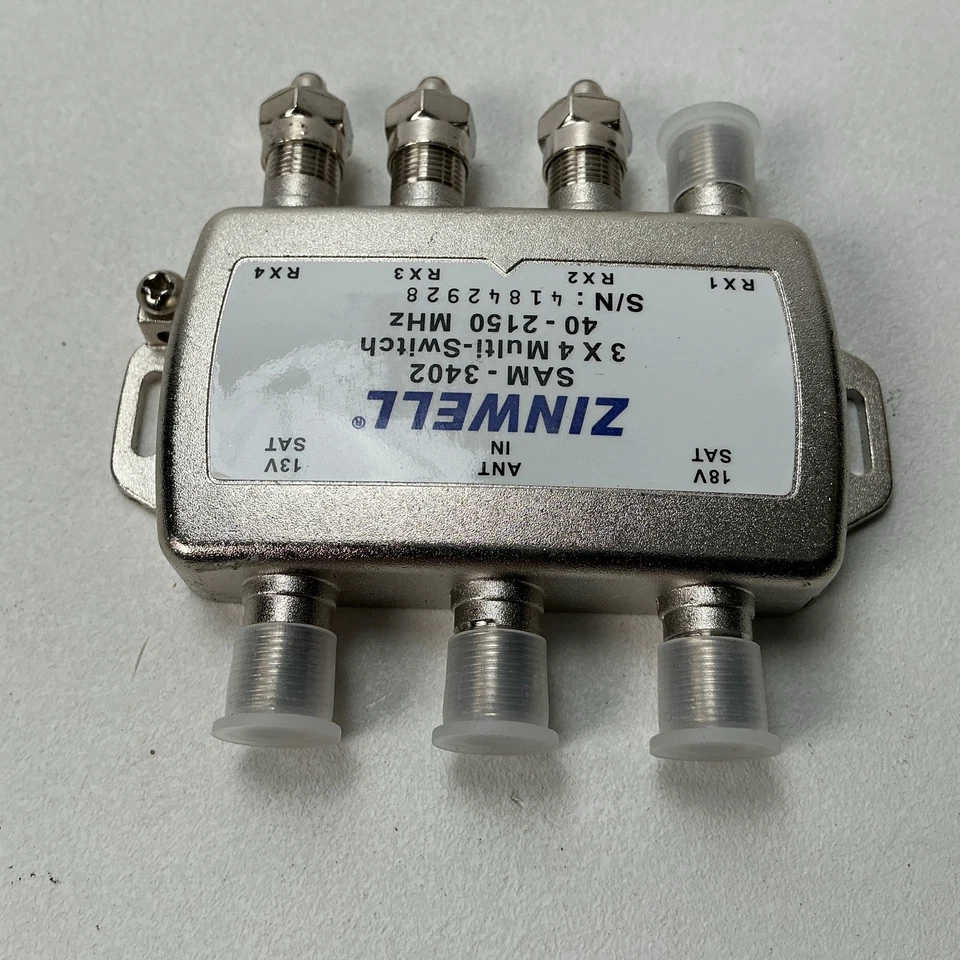 Zinwell SAM-3402 3x4 Multi-Switch Satellite Dish DIRECTV Approved 40-2150 MHz - Image 4 of 4