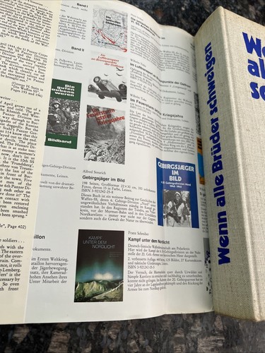 Wenn Alle Bruder Schweigen Book 1985 Waffen SS WWII WW2 German Elite Rare Reich - Picture 5 of 11