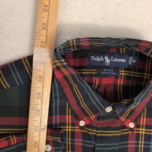 Ralph Lauren Blake Shirt M Long Sleeve Button Down Red MultiColor Plaid - Picture 4 of 8