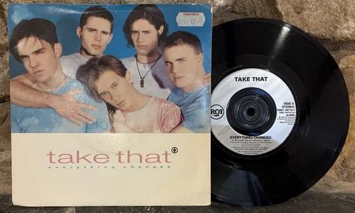 Take That - Everything Changes / Beatles Medley 7" Single 1994 RCA 74321 16773-7