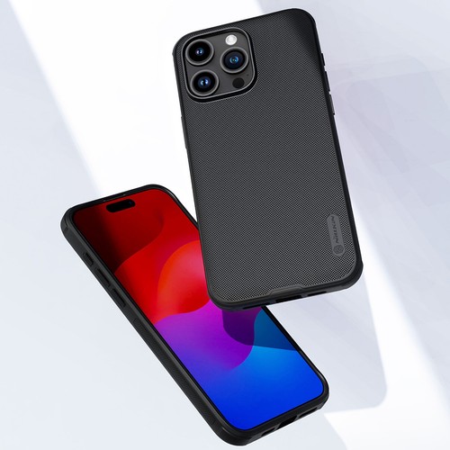 Etui Nillkin Super Frosted Shield Pro Magnetic Case na iPhone 15 Pro - czarne - Zdjęcie 7 z 12