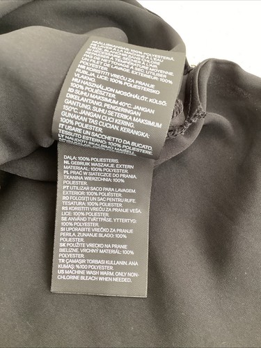Damas Negro Satén Chemise Nighty Talla Mediana Por H&M Largo - Imagen 20 de 21