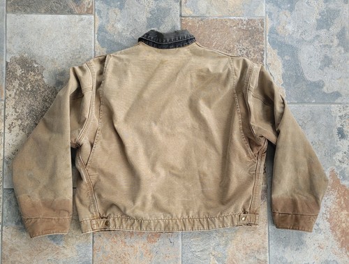 2005 Carhartt Jacket Men's Size 2XL Brown Full Zip Distressed J97 BRN Vintage - Photo 14/14