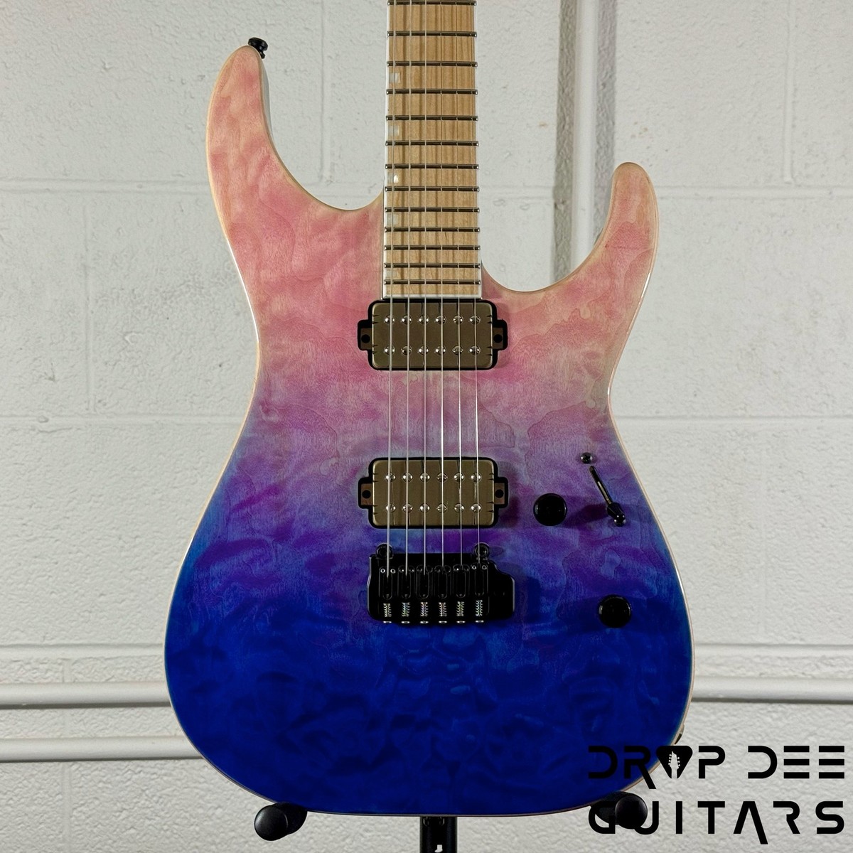 ESP E-II M-II HST QM Electric Guitar w/ Case - Indigo Purple Fade