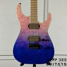 ESP E-II M-II HST QM Electric Guitar w/ Case - Indigo Purple Fade