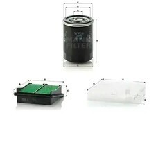 Juego de filtros HONDA JAZZ II MANN FILTER