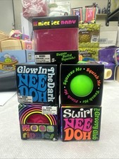 needoh mini glob, swirl and glow in the dark....