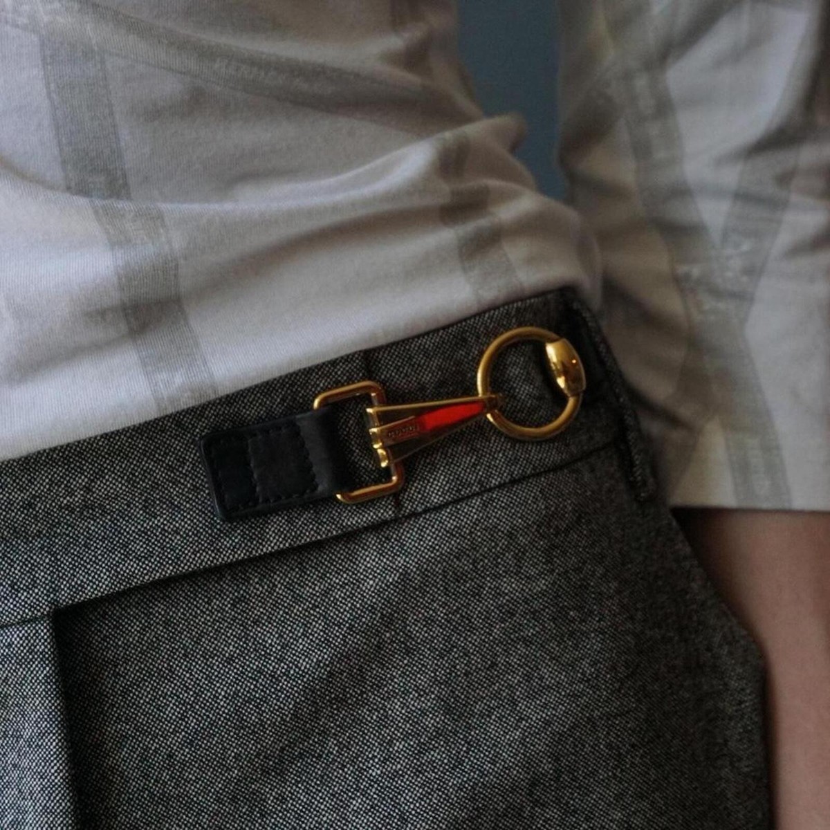 Gucci by Tom Ford Horsebit Detail Flared Trousers | eBay