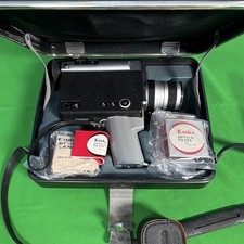 Canon Auto Zoom 518 SV Super 8 Movie Camera w/ case, Lens Cap  TESTED