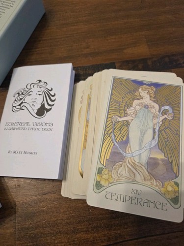 Ethereal Visions: Illuminated Tarot Card Deck Matt Hughes 2017 - Picture 3 of 4