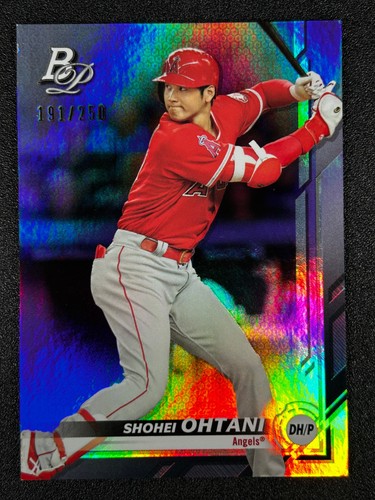 Shohei Ohtani 2019 Bowman Platinum Purple Foil 191/250 #2 Angels Dodgers - Imagen 1 de 2