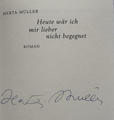 Herta Müller signiert Buch Unterschrift Signatur Autogramm signed Nobelpreis - Picture 2 of 6