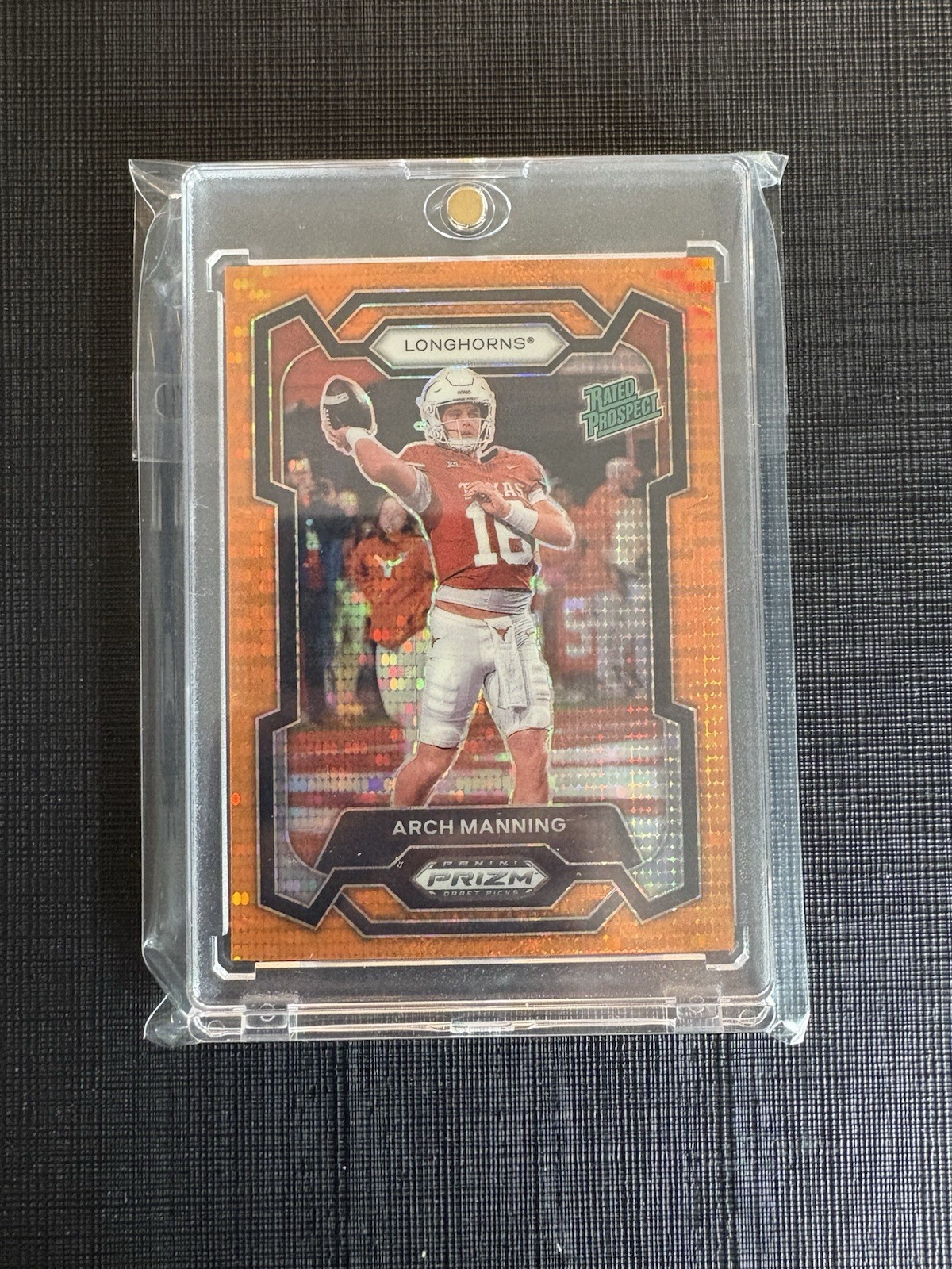 2024 Prizm Draft Arch Manning Orange Pulsar #/49 Rated Prospect