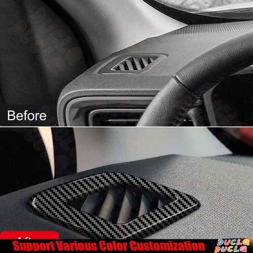 For Ford Maverick 2022-24 ABS Carbon Fiber Dashboard Side Outlet Vent Cover Trim - Picture 3 of 8