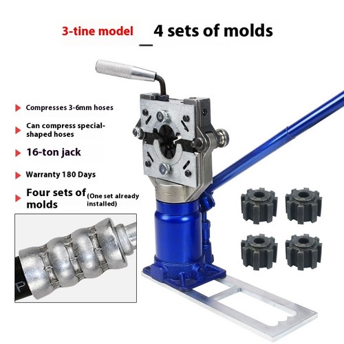 Automotive Air Conditioning Hose Pipe Crimper Universal Manual Hose Crimper Kit - Picture 16 of 18