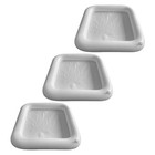  3pcs Inflatable Ice Bar: Buffet Cooler Tray - Floating Pool Drink Holder -