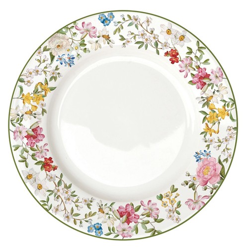Speiseteller GARDEN DREAMS weiß mit bunten Blumen D. 26,5cm Porzellan Easy Life - Bild 1 von 3