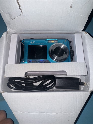 4K Underwater Camera 11FT Waterproof with 32GB Card 48MP Autofocus Dual-Screen.. - Picture 3 of 4