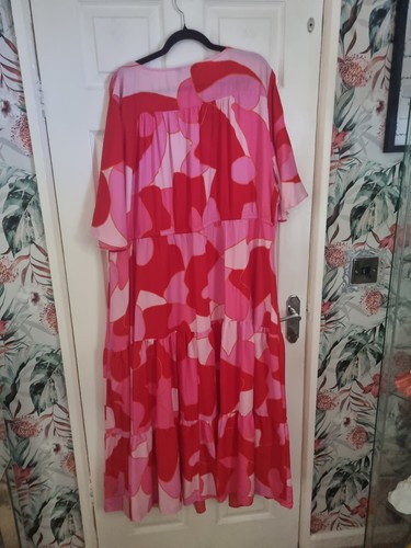 Ladys Yours Multi Coloured Maxi Dress Size 30-32 - Picture 8 of 8