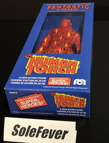 New Disney MEGO Marvel Fantastic Four The Human Torch 8" Retro Action Figure - Picture 7 of 7