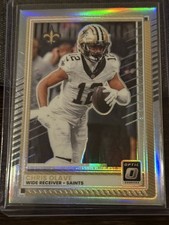 CHRIS OLAVE 2025 Donruss Optic Football Holo Silver Prizm Parallel #73 Saints