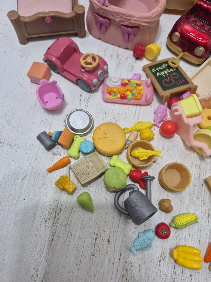Lote de Muebles y Accesorios Alimentos Lil Woodzeez Calico Critters Piezas Juguetes Foto 2 de 4