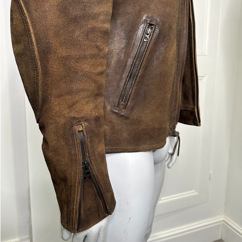 Polo Ralph Lauren Roughout Suede Cafe Racer Jacket, Size M - Picture 8 of 20