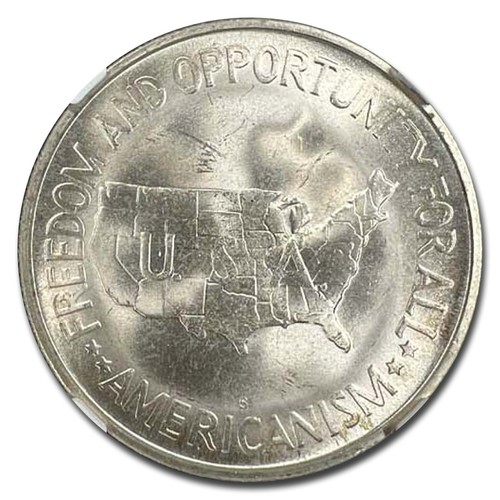 1951-S Washington Carver Half Dollar MS-66+ NGC - Picture 3 of 3