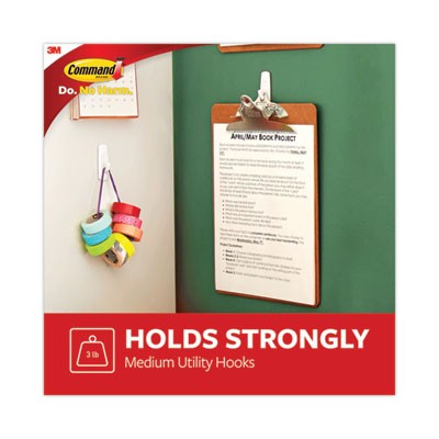 Command™ HOOK,MEDIUM, 6 PK,WE 17001-6ES 3M/COMMERCIAL TAPE DIV. Command™ - Bild 4 von 4