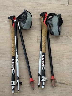 LEKI MCT Vario Carbon Series Trekking Poles 120-140cm Folding Hiking Ski Pair