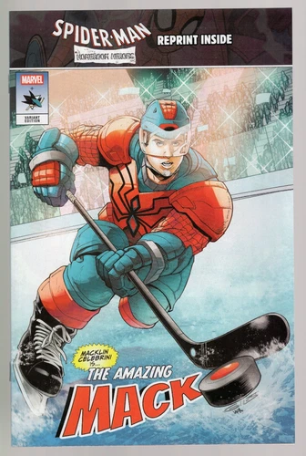 MACKLIN CELEBRINI THE AMAZING MACK SGA COMIC BOOK SAN JOSE SHARKS 4/4/26 MINT