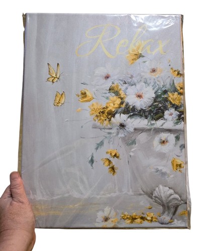 Cuadro de arte de pared de lienzo de baño enmarcado de 3 piezas de lienzo envuelto en blanco de 16L" x 12W" - Imagen 2 de 9