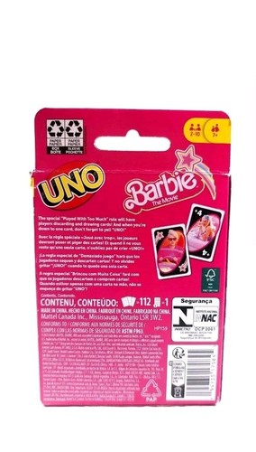 Uno Barbie The Movie Card Game New SAME DAY SHIP - Picture 2 of 2