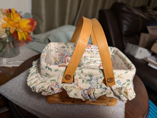 Vintage Longaberger 2002 Little Market Basket Liner And Protector - Bild 4 von 8