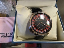 PINDU Luxury Men's Automatic Watch 5ATM Casino Tourbillon Rotating Roulette