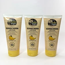 Broad Spectrum SPF 50 Sunscreen Lotion Fresh Banana (3 Pack) 6 Fl Oz Exp 01/2026