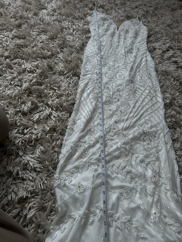 Theia Couture matilda wedding dress mermaid plunging illusion beaded 0 - Picture 16 of 18