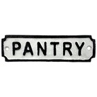 Pantry Old Fashioned Kitchen Sign in Cast Iron 7.5 Inches