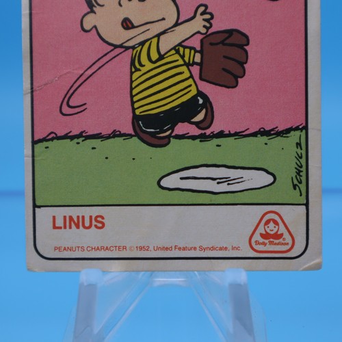 1970's Dolly Madison Trading Card - ROOKIE CARD LINUS - Peanuts VG cond SEE PICS - Picture 2 of 6