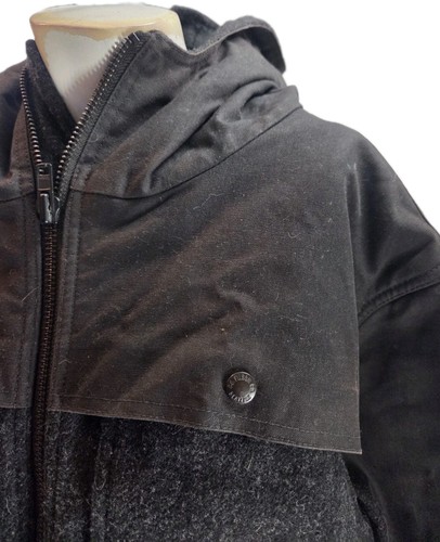 Chaqueta grande para hombre Filson X Pendleton lana carbón mal tiempo sudadera con capucha Mackinaw - Imagen 5 de 11
