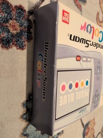 Bandai WonderSwan Color WSC Box IPS Screen Glass Lens Pearl Blue Final Fantasy