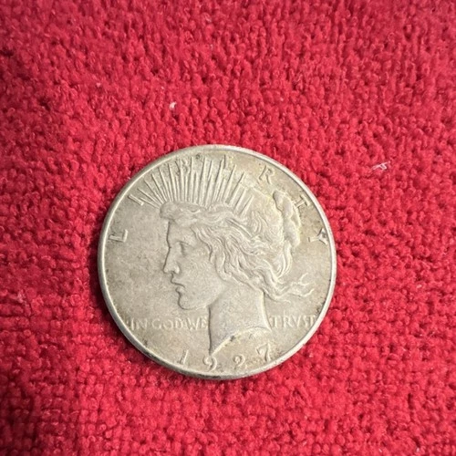 1927 Peace Dollar $1 Silver Coin 0.9 Fine Circulated US Business Strike