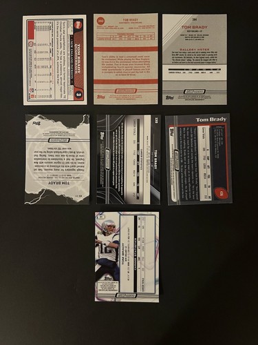 Lote de 7 cartas de Tom Brady - Imagen 2 de 2