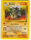 Rhydon - 59/130 Base Set 2 - Pokémon TCG - 2000