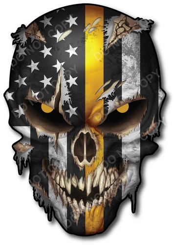 American Flag Skull Decal Sticker Car Truck Window Bumper Vinyl First Responder - Bild 57 von 154