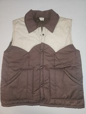 Horizon 70's Vintage Puffer Vest Size Large