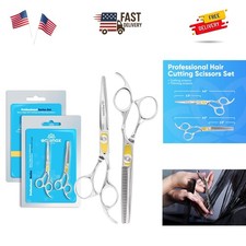 Equinox Professional Razor Edge Series Hair Cutting Scissors Set - Barber Hai...