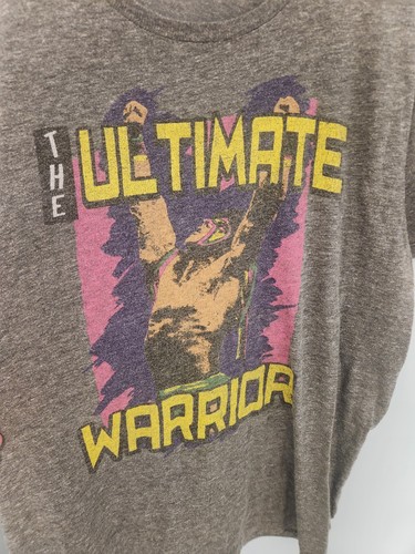 WWE The Ultimate Warrior Junkfood Gray T-Shirt Size XL - Picture 2 of 6