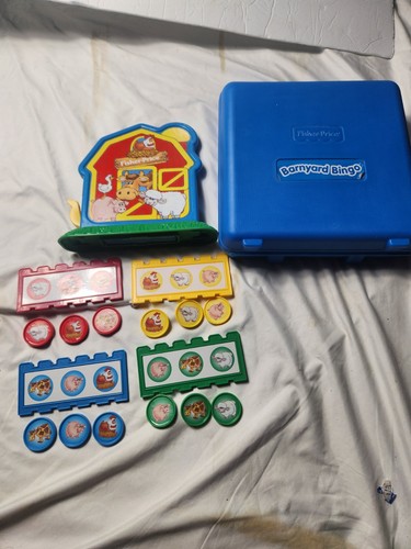 Fisher-Price Barnyard Bingo Brettspiel Vintage 1994, vollständig, 47510