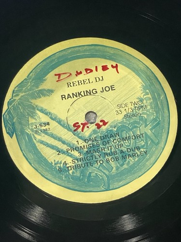 RANKING JOE – REBEL DJ – RARE VINTAGE REGGAE VINYL LP - Picture 3 of 5